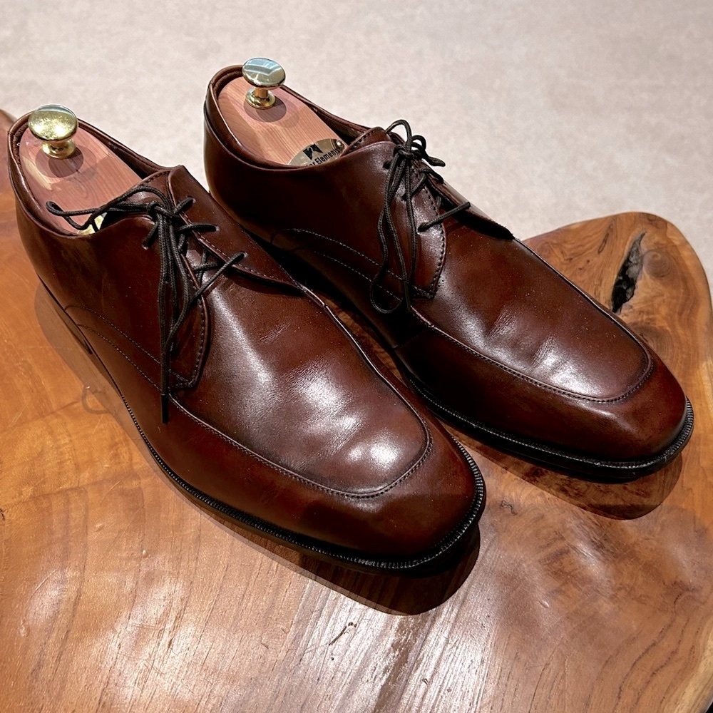 Leather Dress Shoes Moc Toe Style Mens Size 10 D
